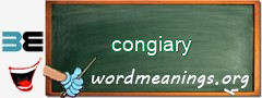 WordMeaning blackboard for congiary